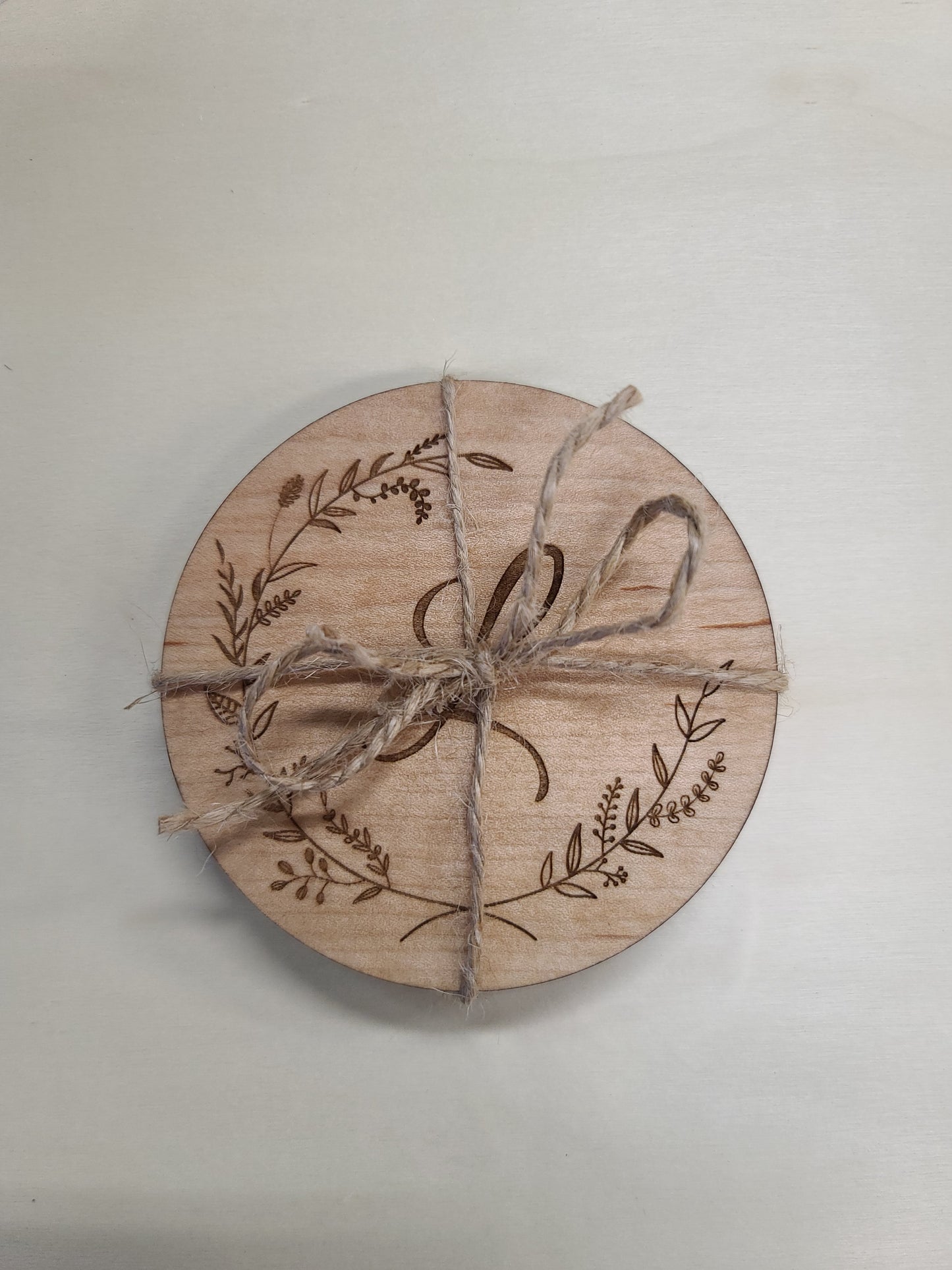 Personalized Monogram Coasters - Set of 4