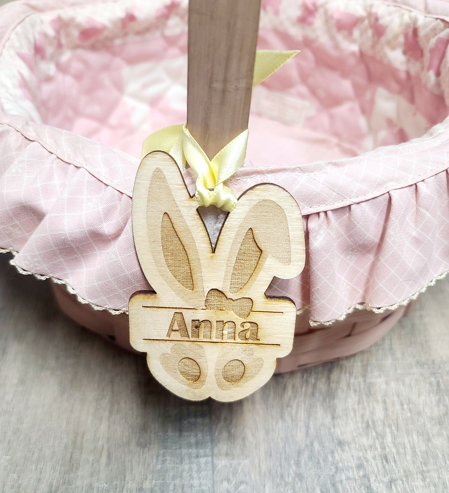 Easter Basket Tag - Personalized Bunny