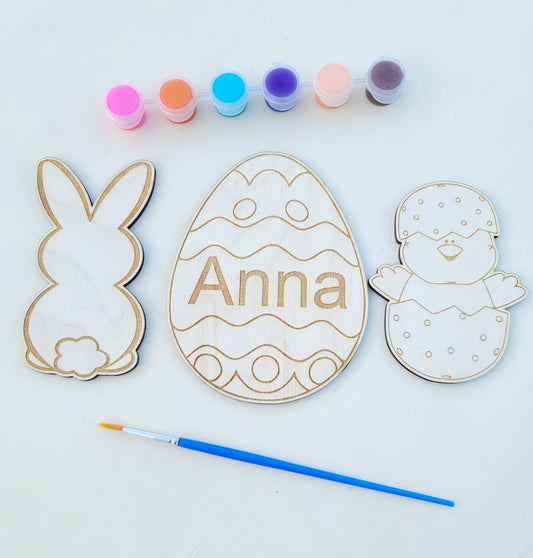 Personalized Easter Basket Painting Set - Basket Stuffer