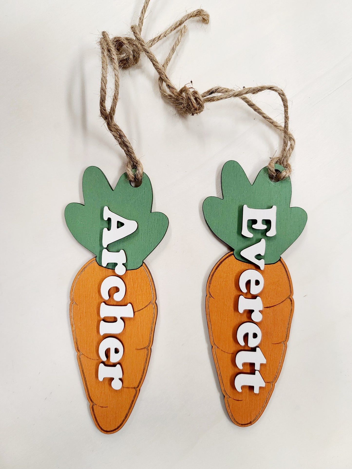 Easter Basket Tag - Personalized Carrot